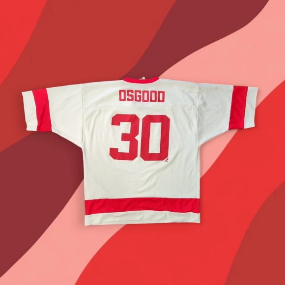 1990s Chris Osgood short sleeve Detroit Red Wings Jersey - Picture 4 of 4